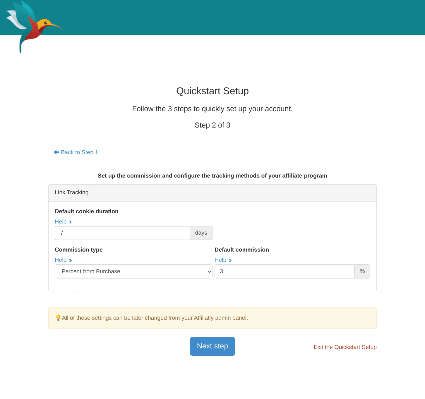 Affiliatly Platform Setup