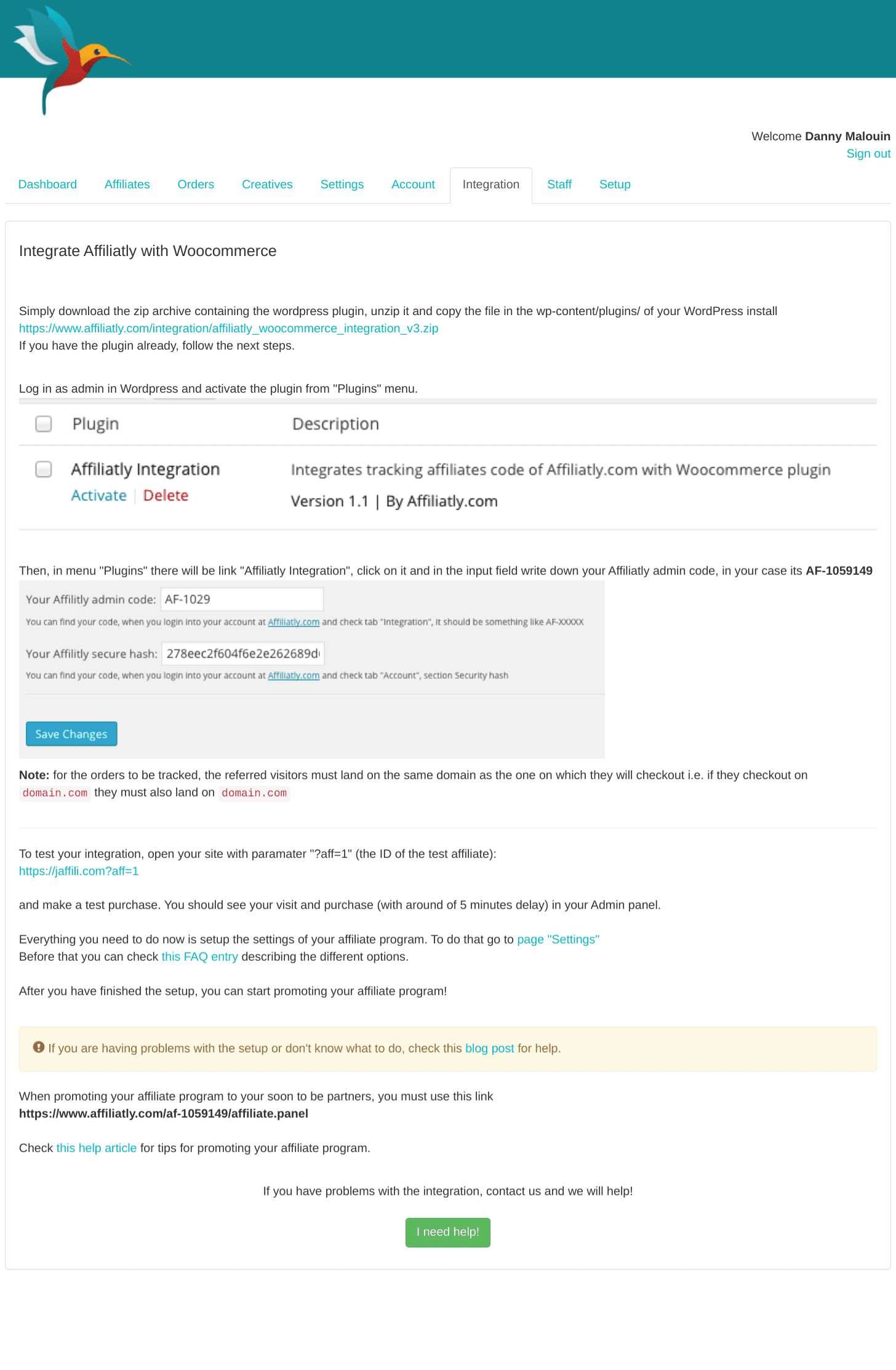 Réglages généraux